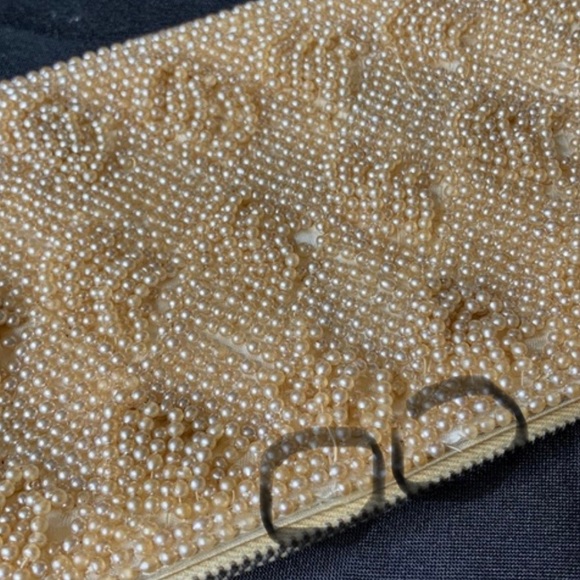 Beautiful VGC hand made Vintage Seed Bead clutch purse / evening purse - Picture 13 of 13